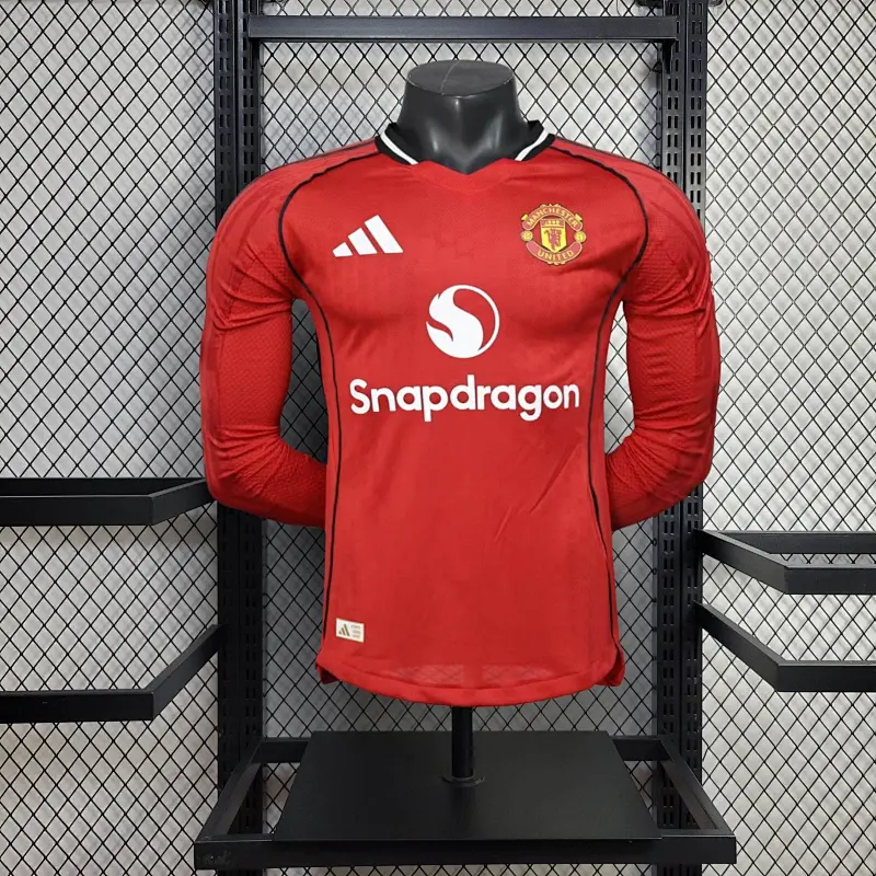 Manchester United Manga longa Casa 25/26