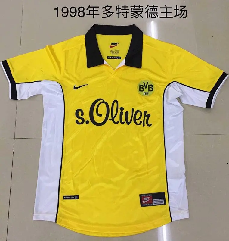 Borussia Dortmund Retrô 1998 Casa